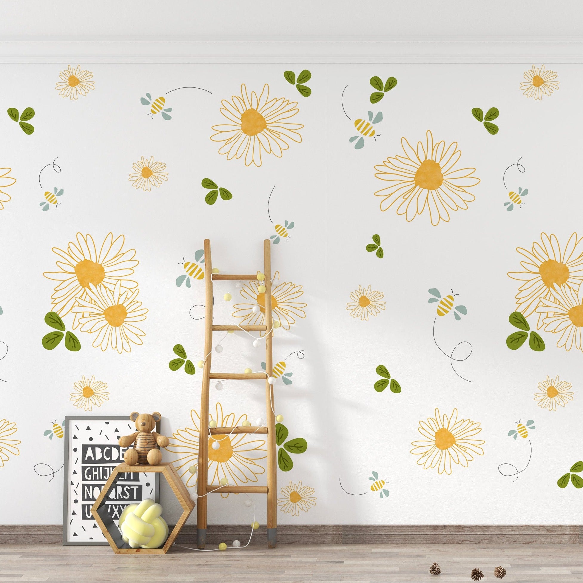 A Sunny Day wallpaper to brighten your kids room Wallpaper