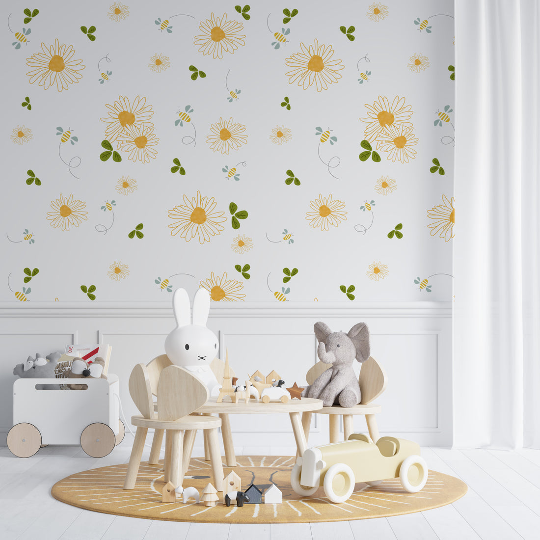 A Sunny Day wallpaper to brighten your kids room Wallpaper