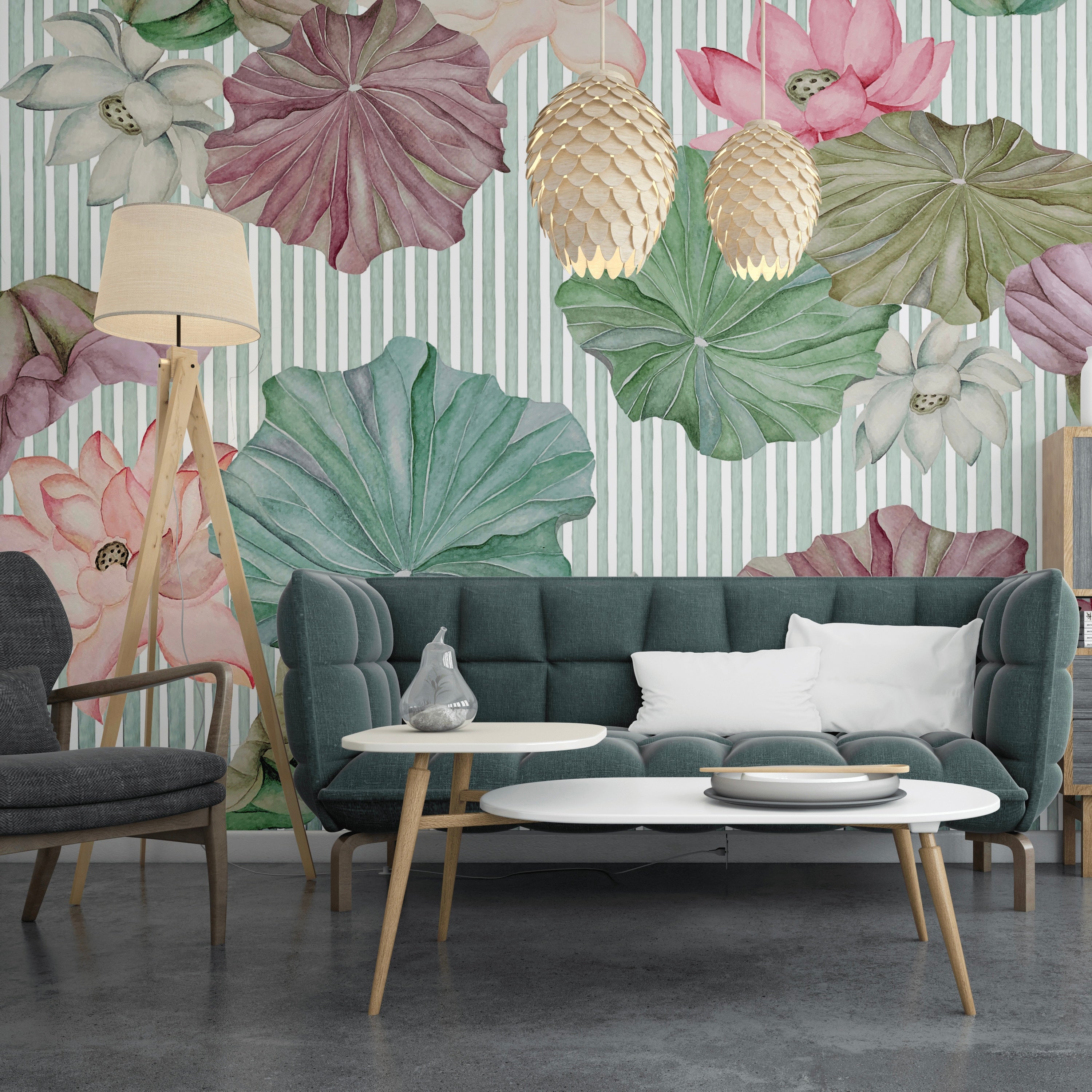 Foliage Melody Floral Wallpaper – House Of Ikari