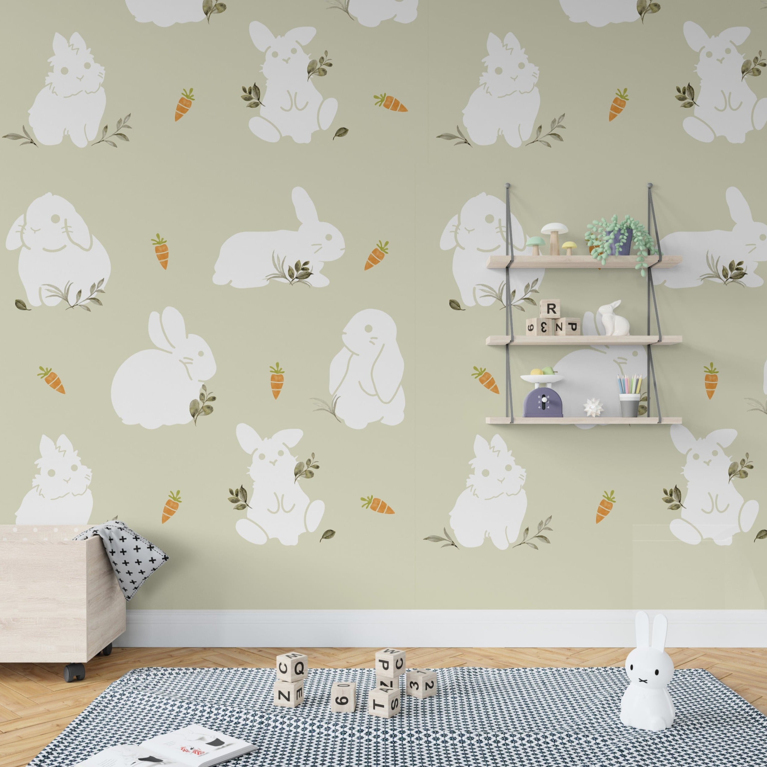 Bunny Chew Kids Wallpaper