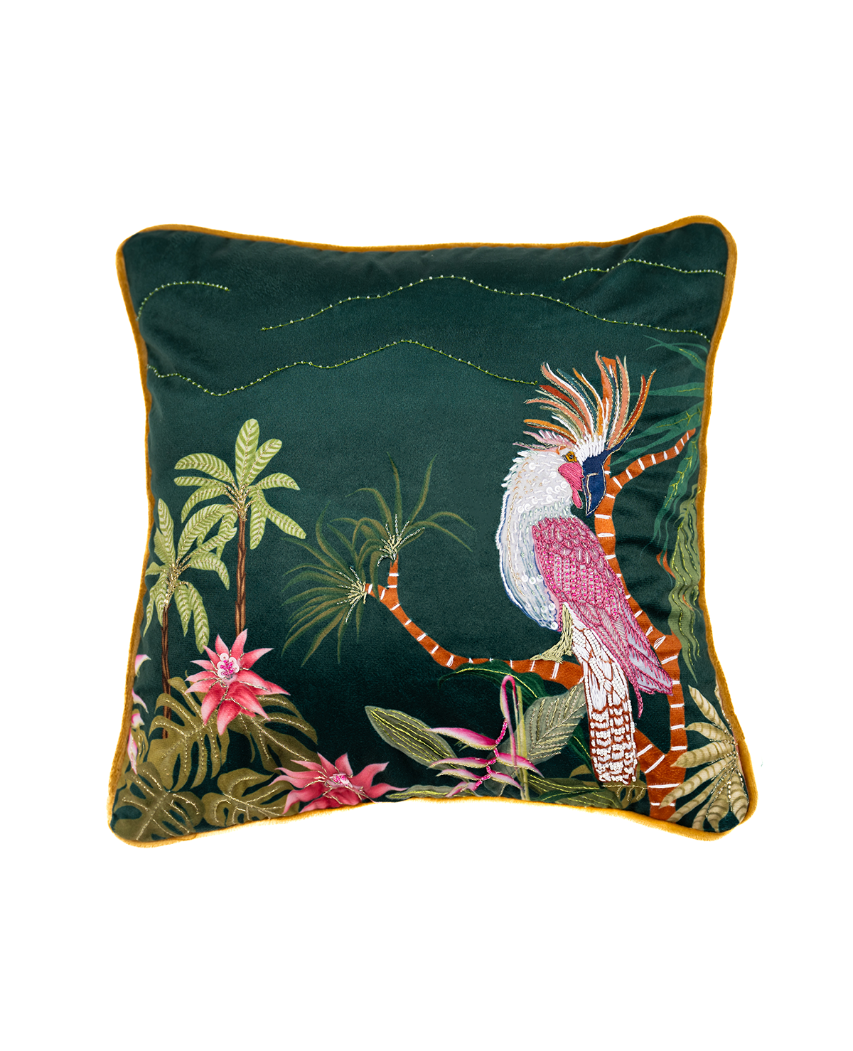 Habitat Harmony Tropical Velvet Cushion cover