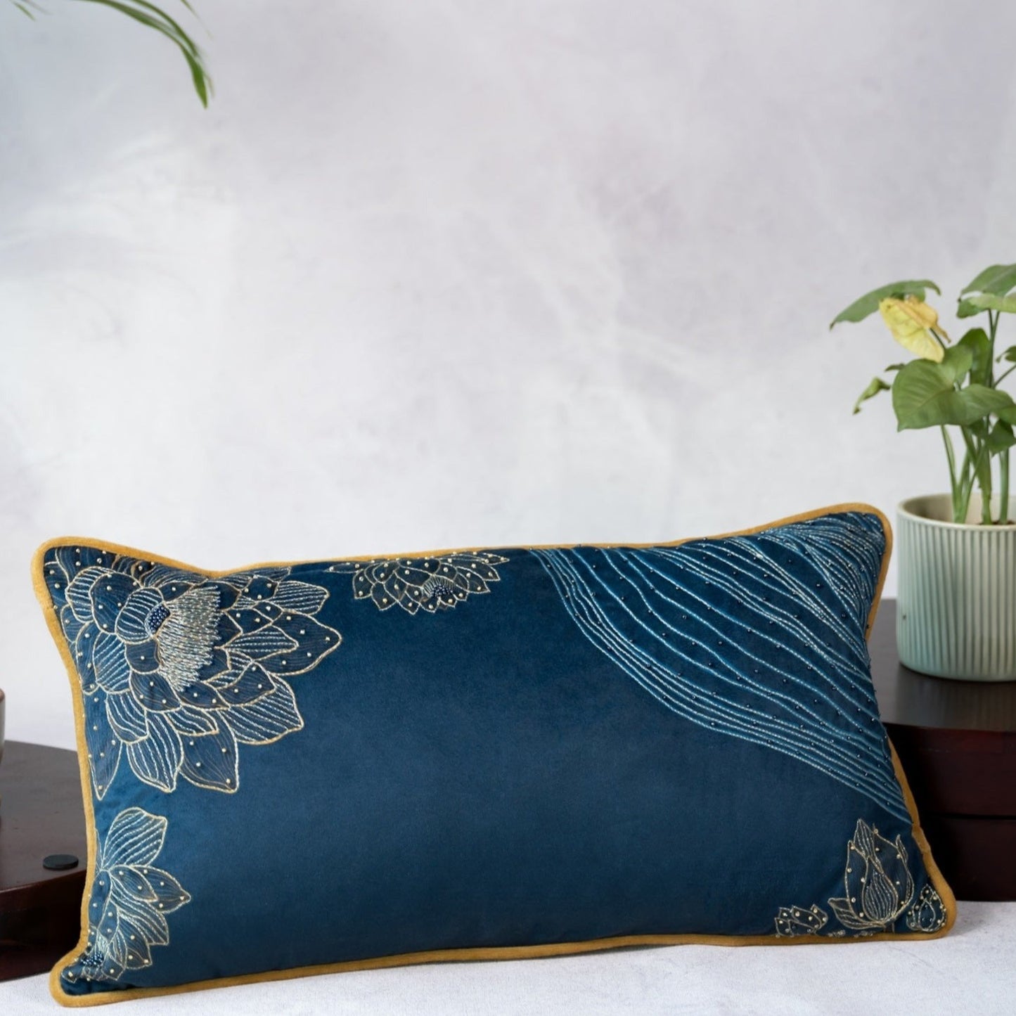 Midnight Bloom Cushion cover