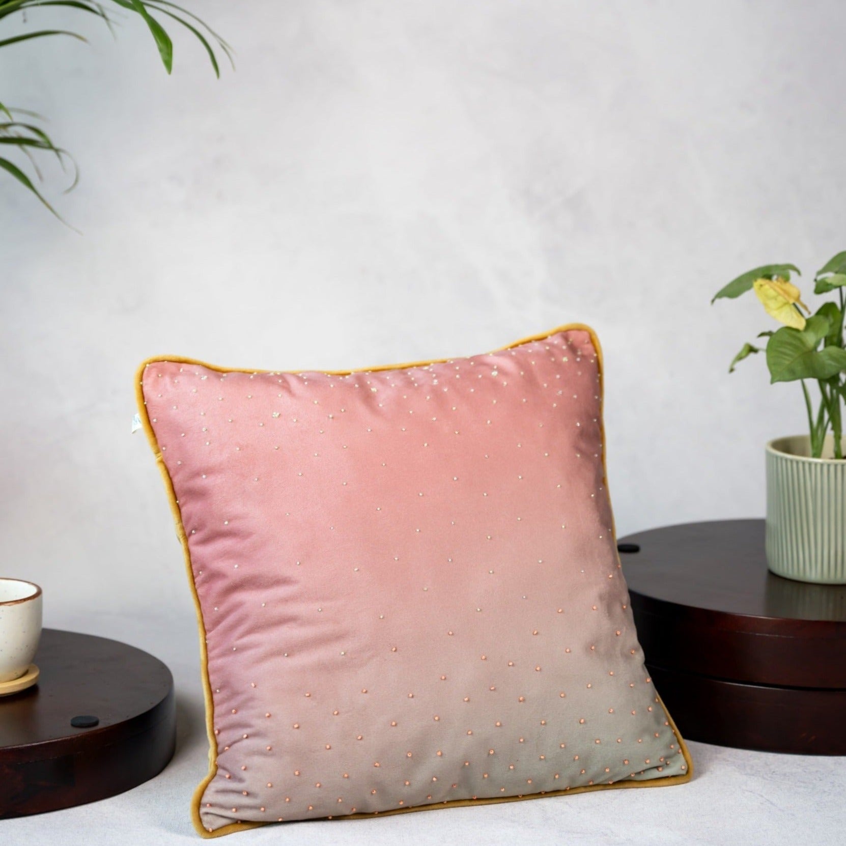 Ombre Harmony (Pink) cushion cover