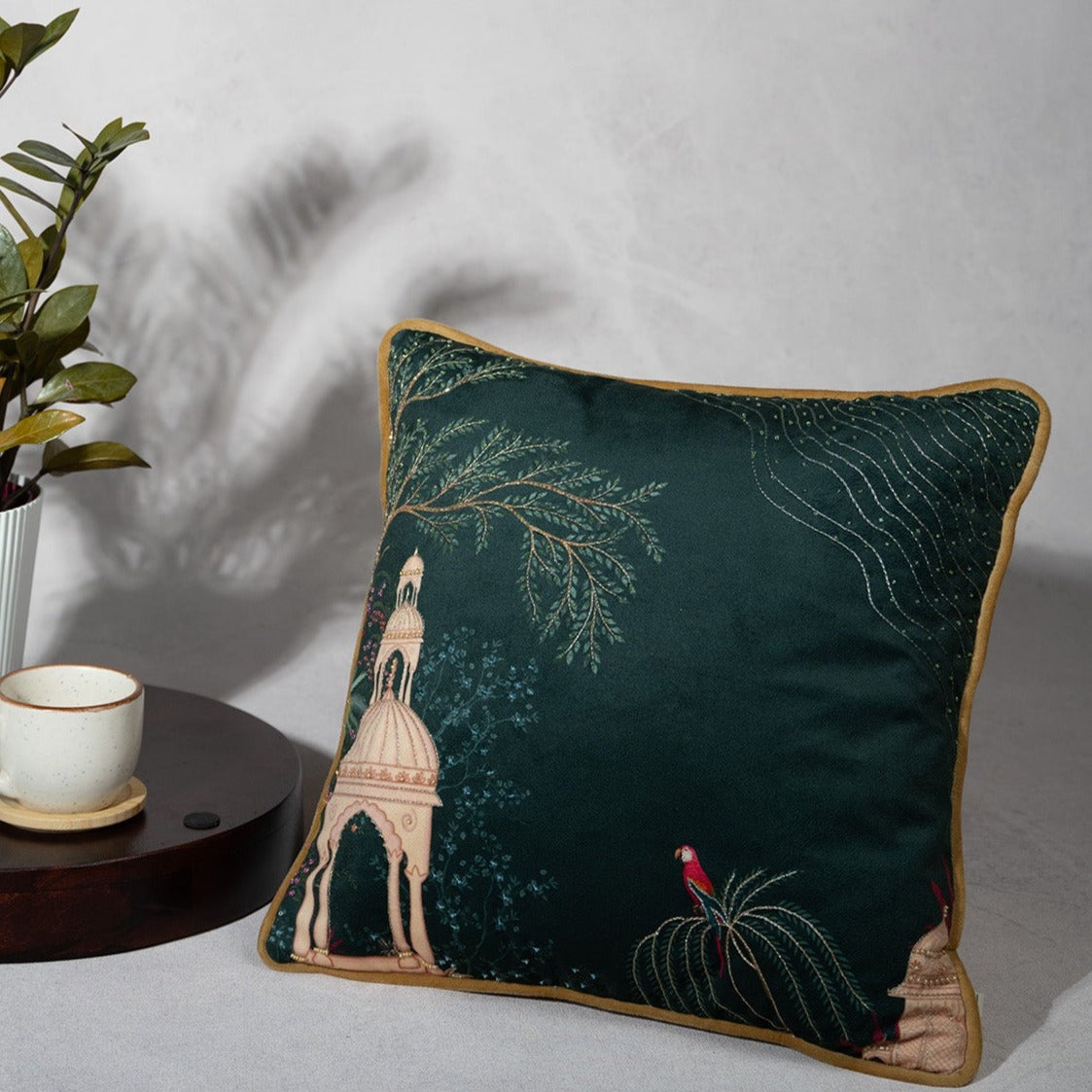 Verdant Oasis cushion cover