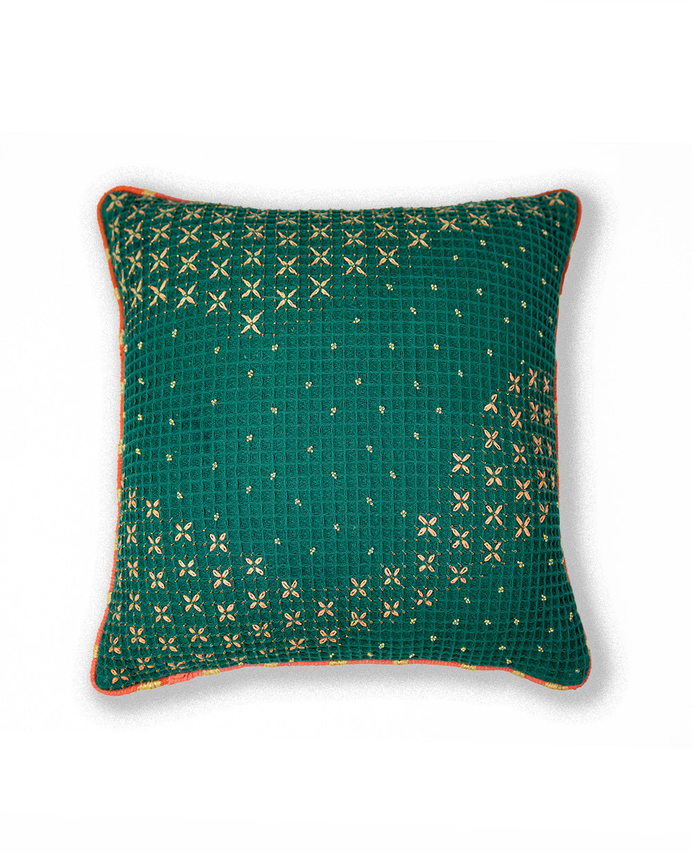 Star Gaze (Green) cushion cover