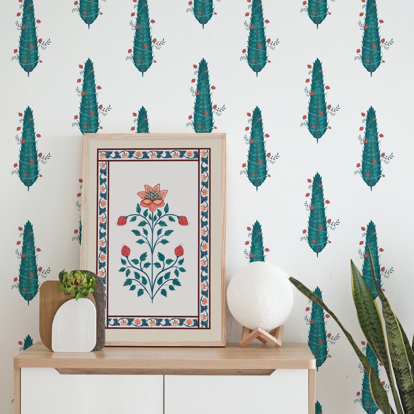 The Cypress Floral Wallpaper