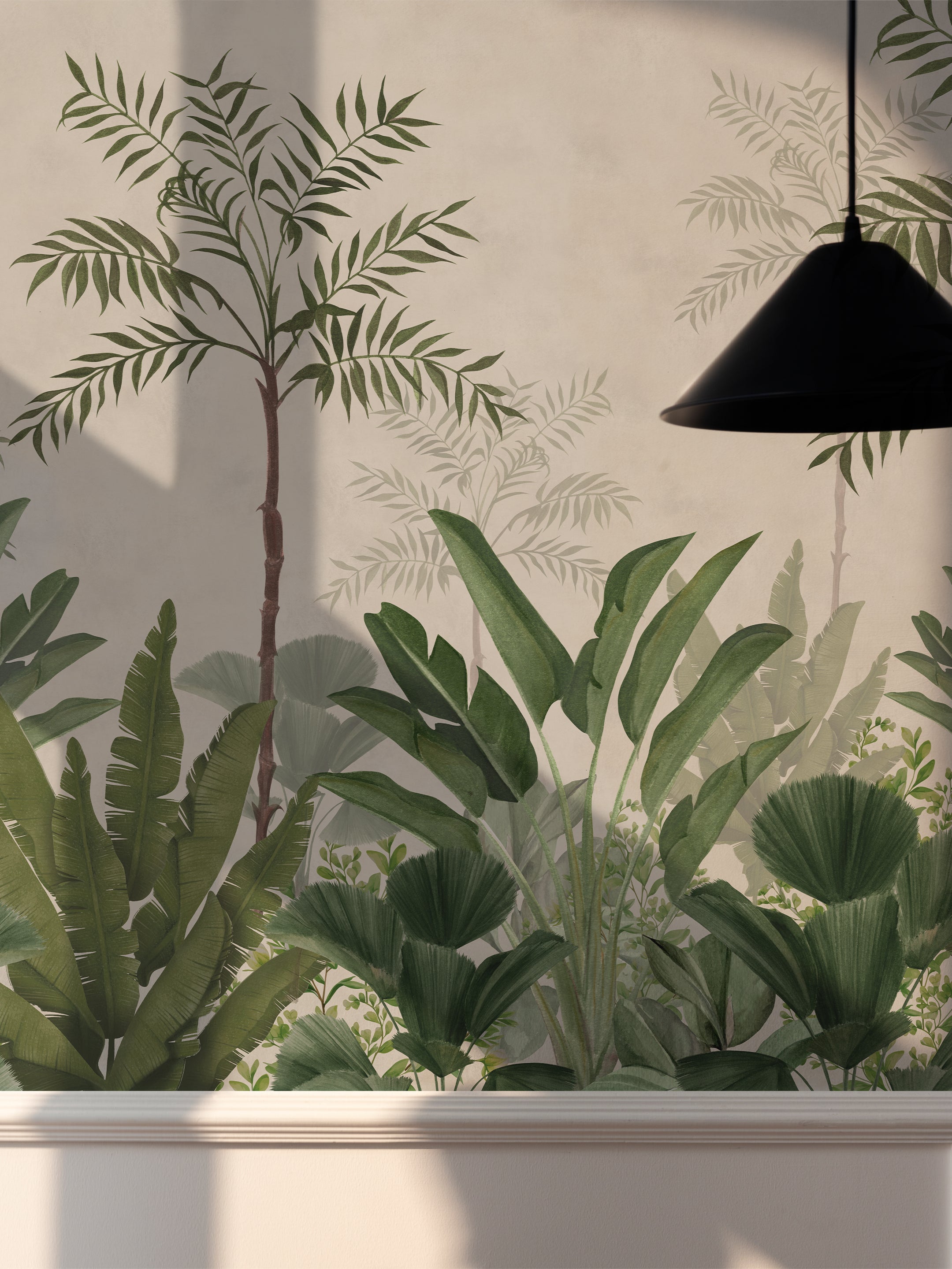 The Green Magic Tropical Wallpaper