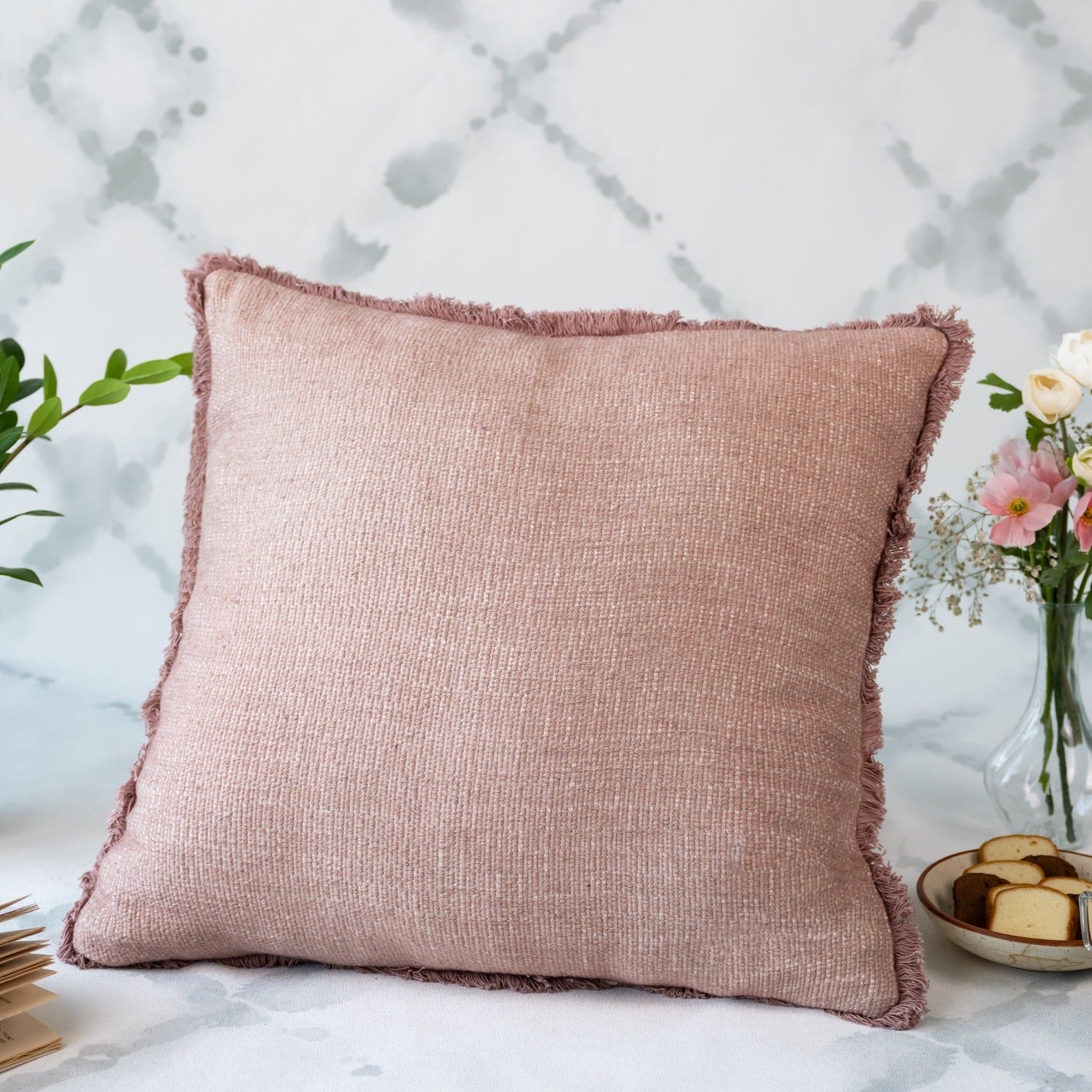 Dusty Rose Cushion cover with soft cotton House Of Ikari