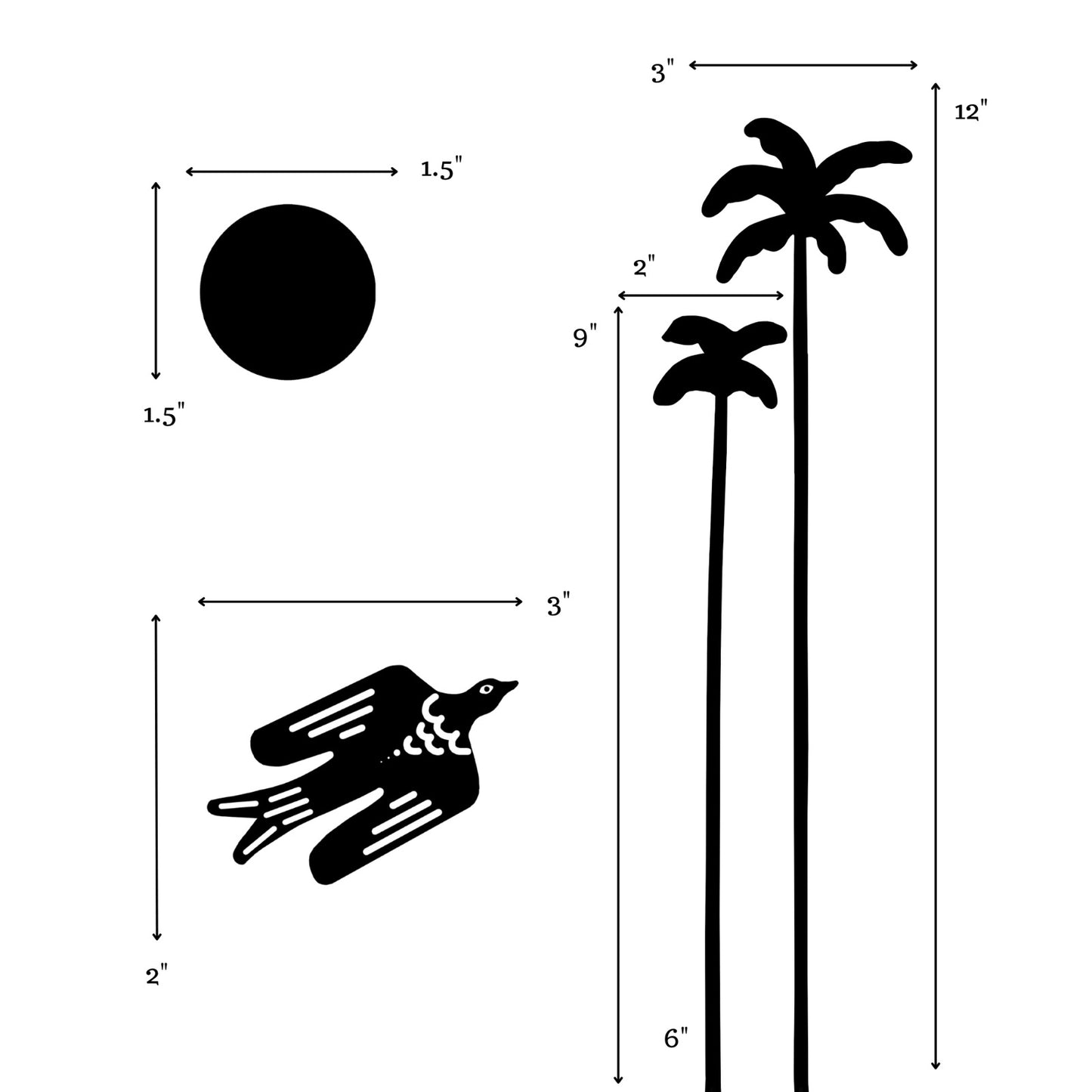 Island Shadows (Set of 3)