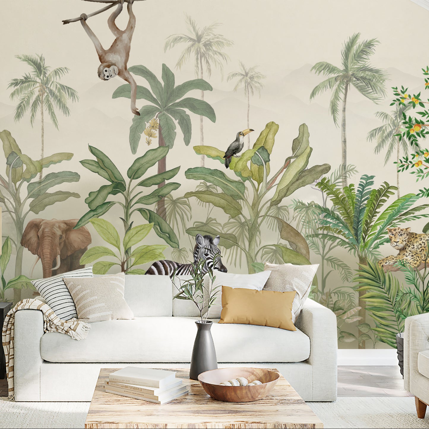 Jungle Tales Tropical Wallpaper