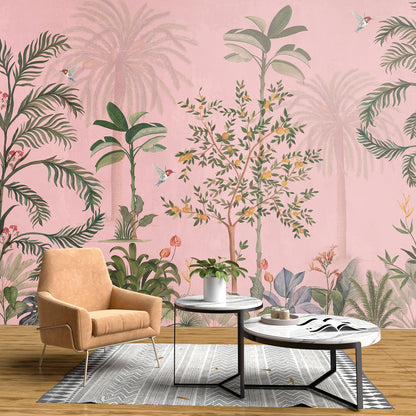 Pink Siesta tropical wallpaper