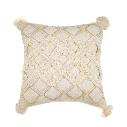 Cozy Diamond Lattice Cushion Cover