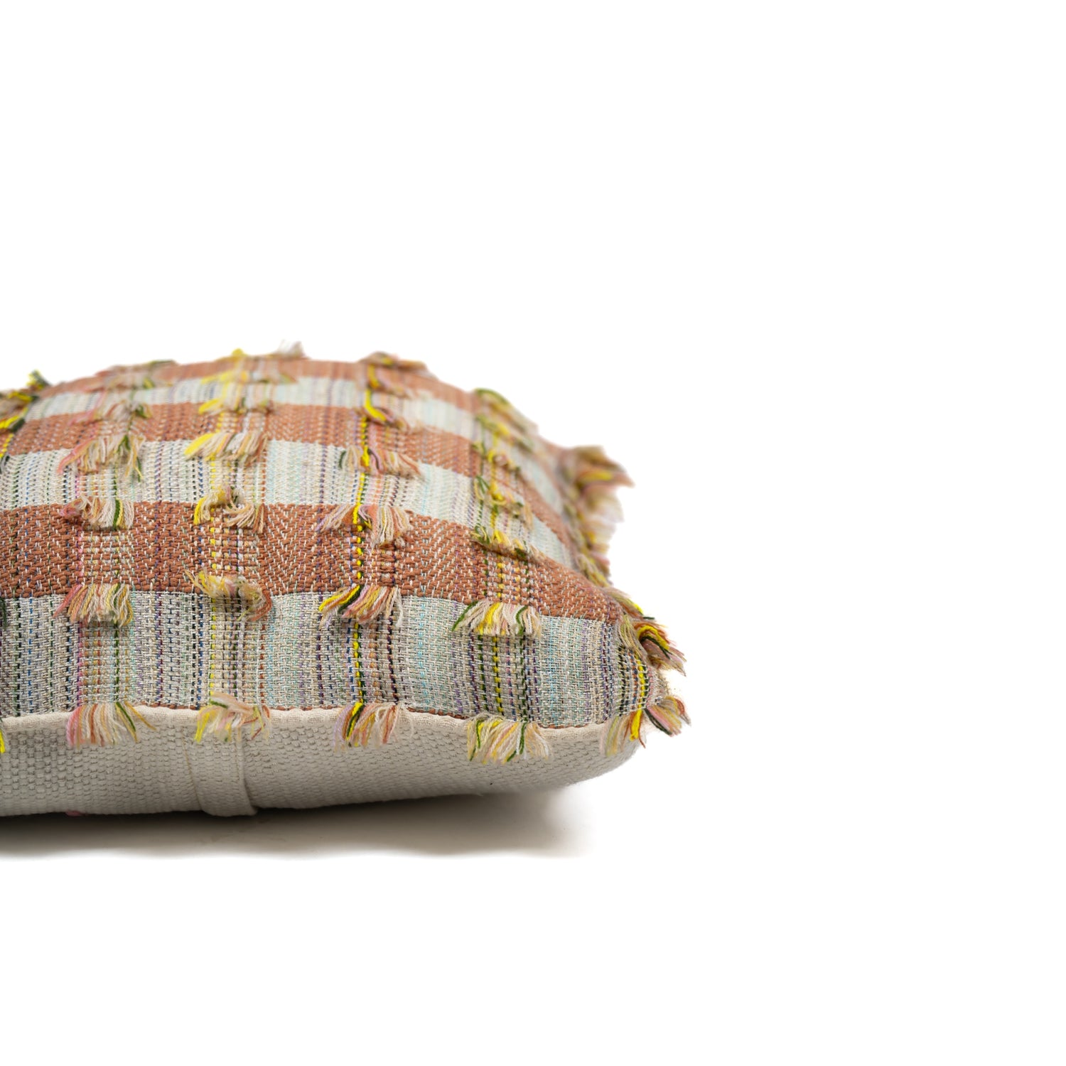 Whimsical Woven Cushion Cover