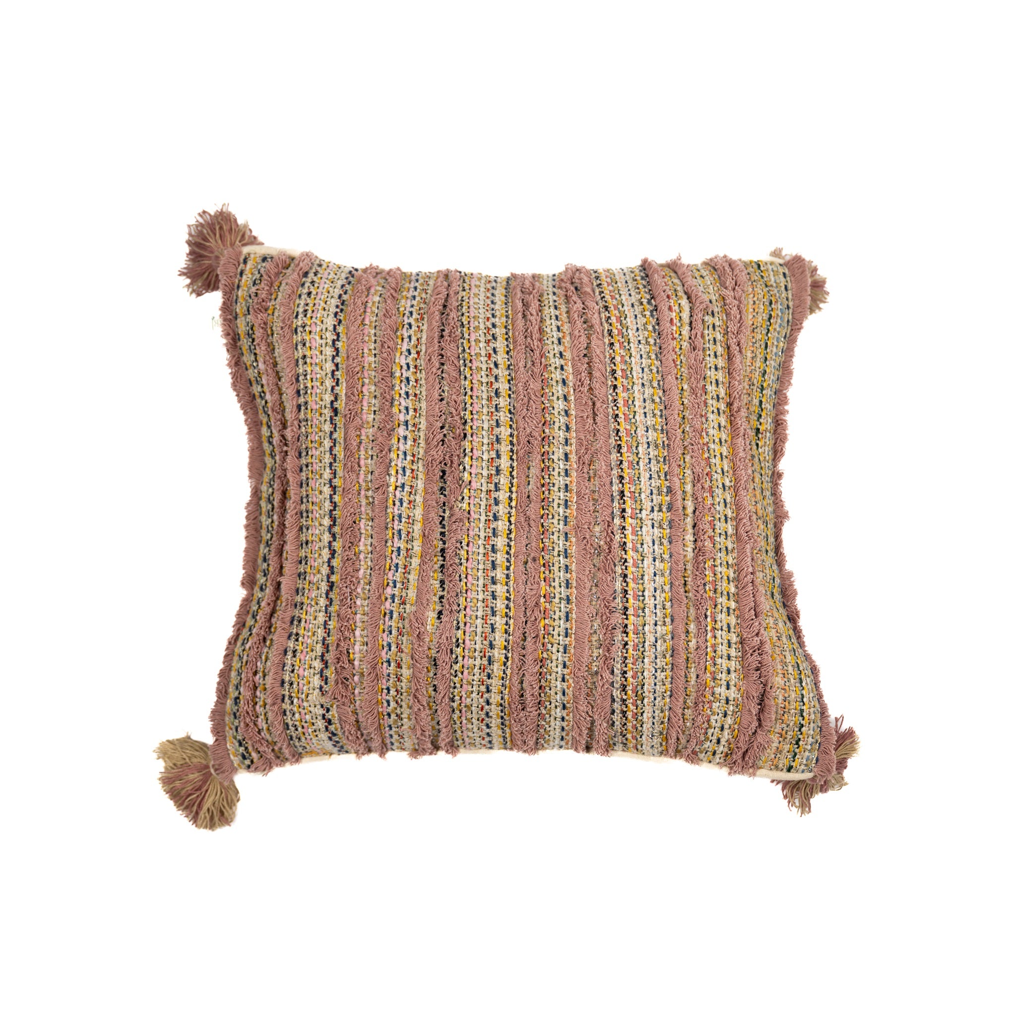 Vibrant Stripes Cushion Cover