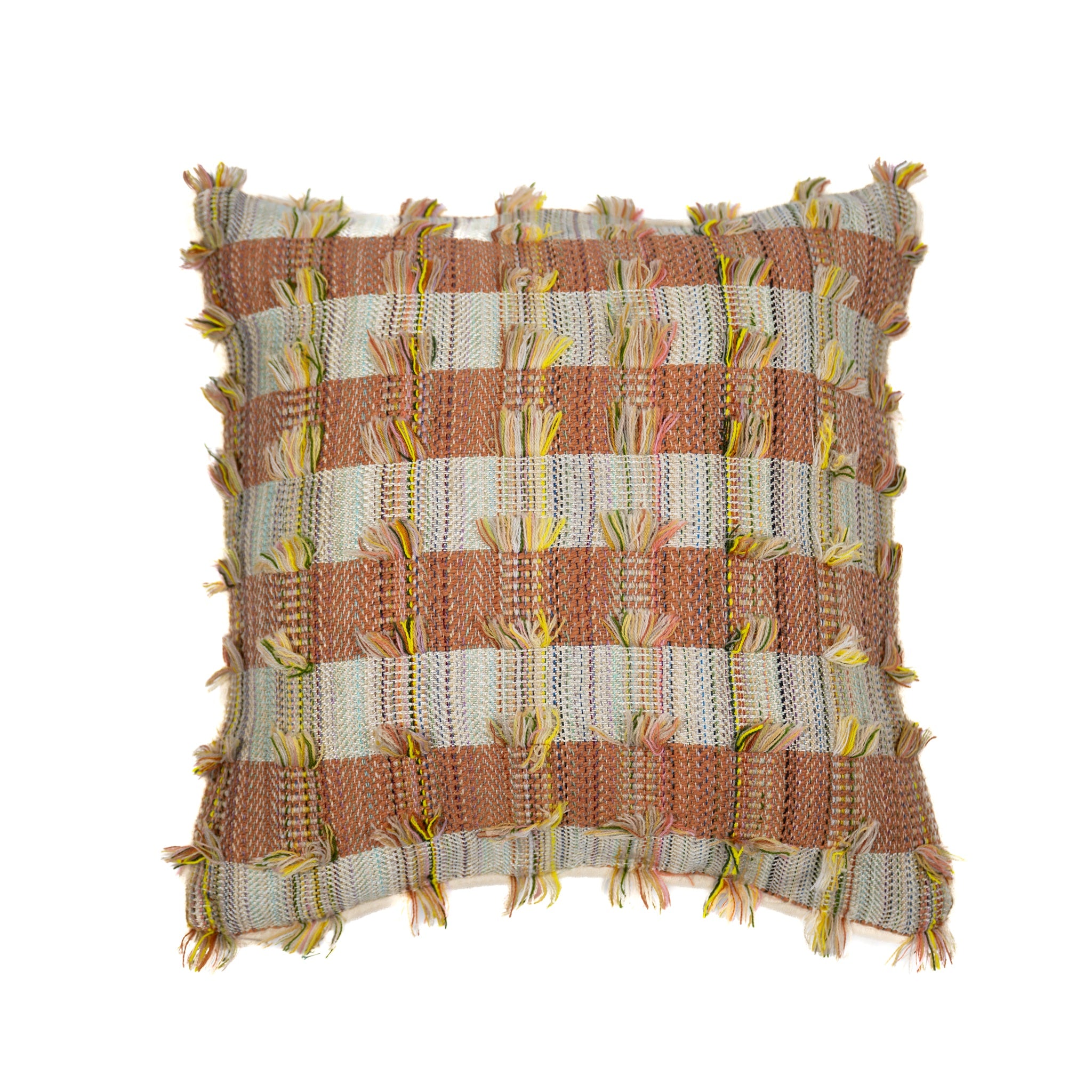 Whimsical Woven Cushion Cover