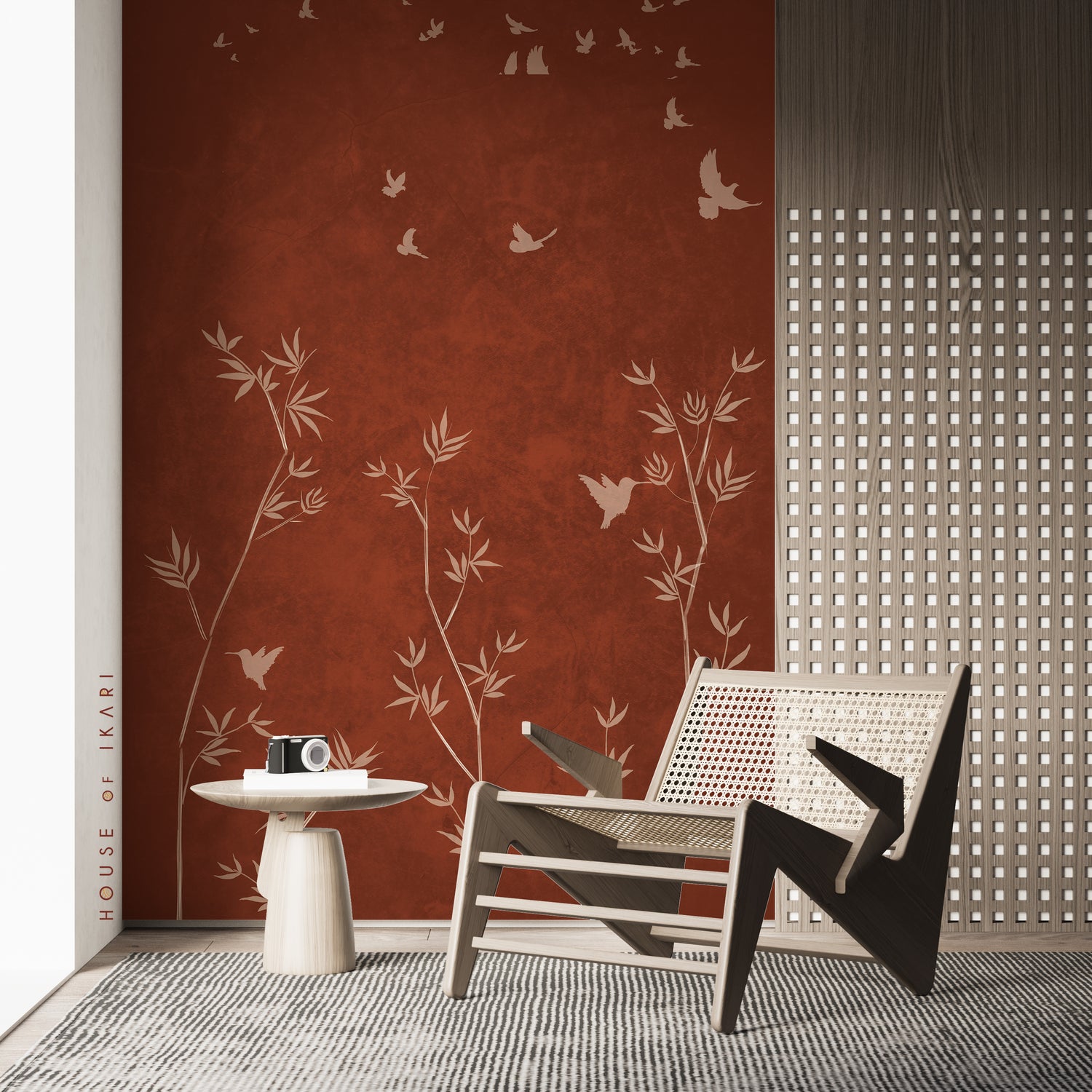 Unwind Rustic Floral Wallpaper