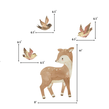 Fawn and Friends - Decal set