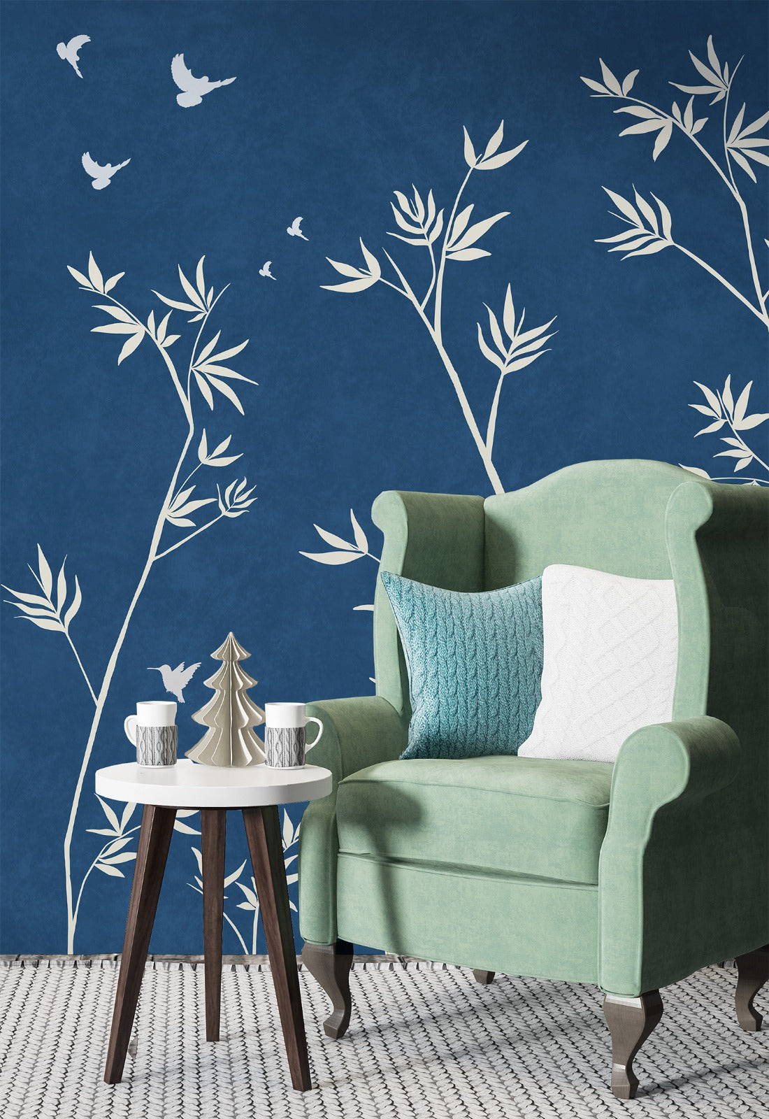 Unwind Rustic Floral Wallpaper