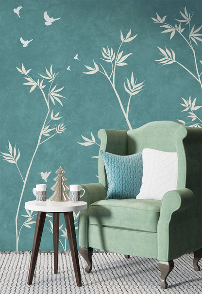 Unwind Rustic Floral Wallpaper