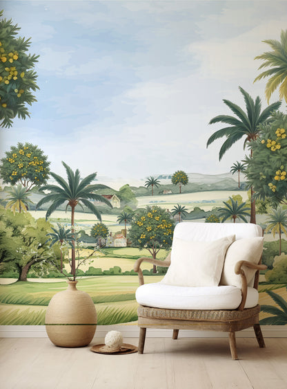 The Country Side Love Tropical Wallpaper