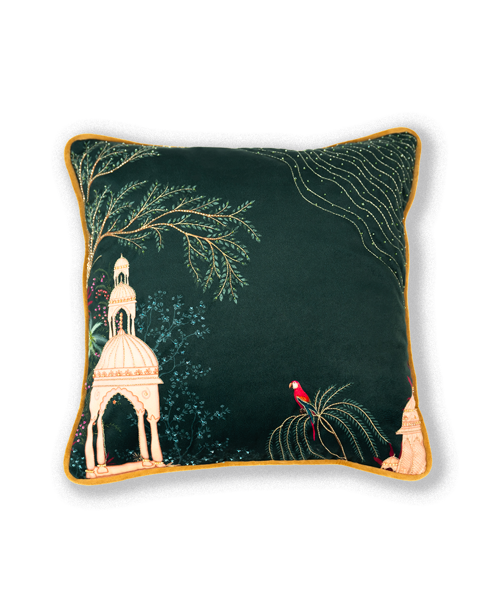 Verdant Oasis cushion cover