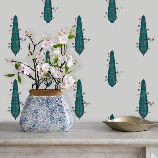 The Cypress Floral Wallpaper