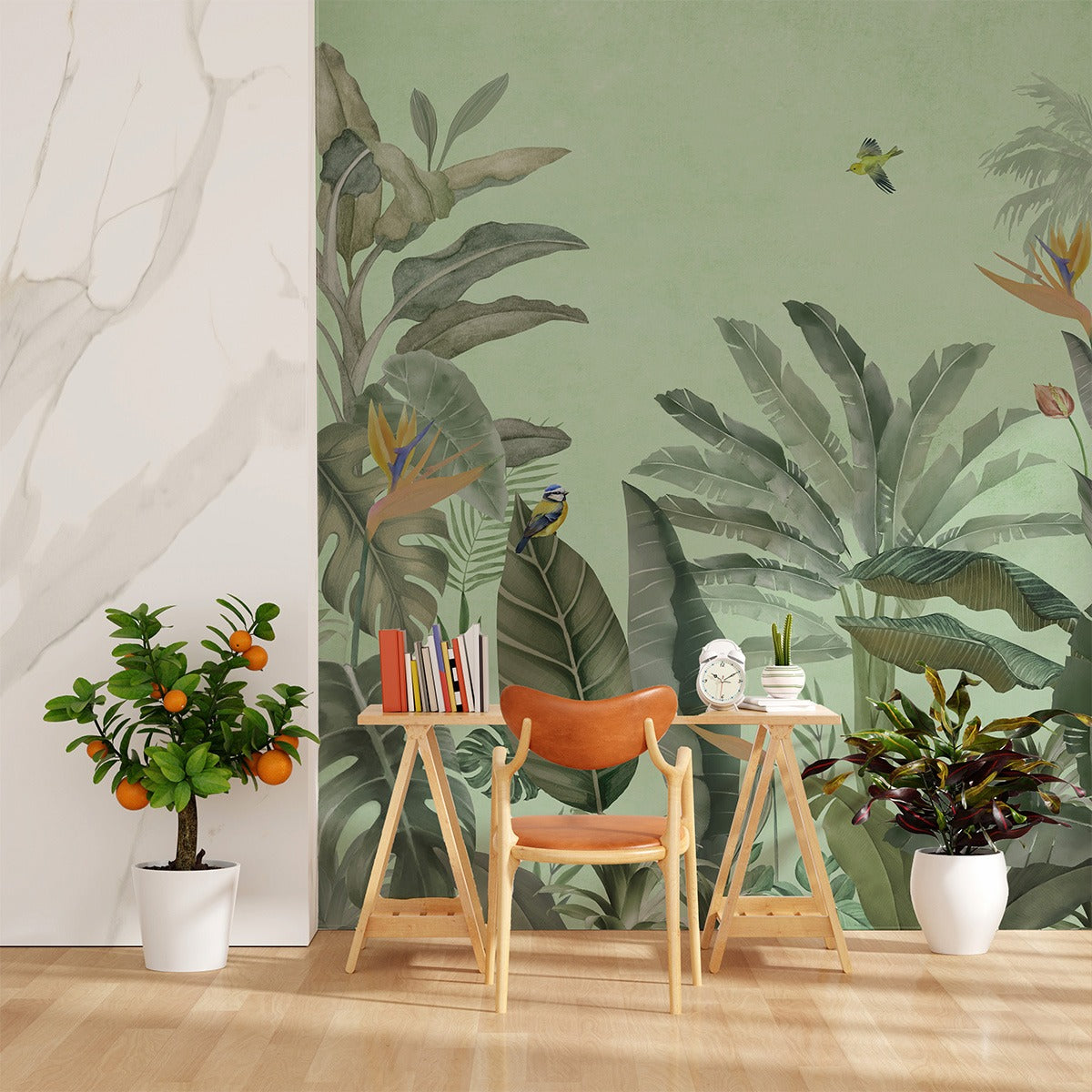 Lush Tropics Tropical Wallpaper