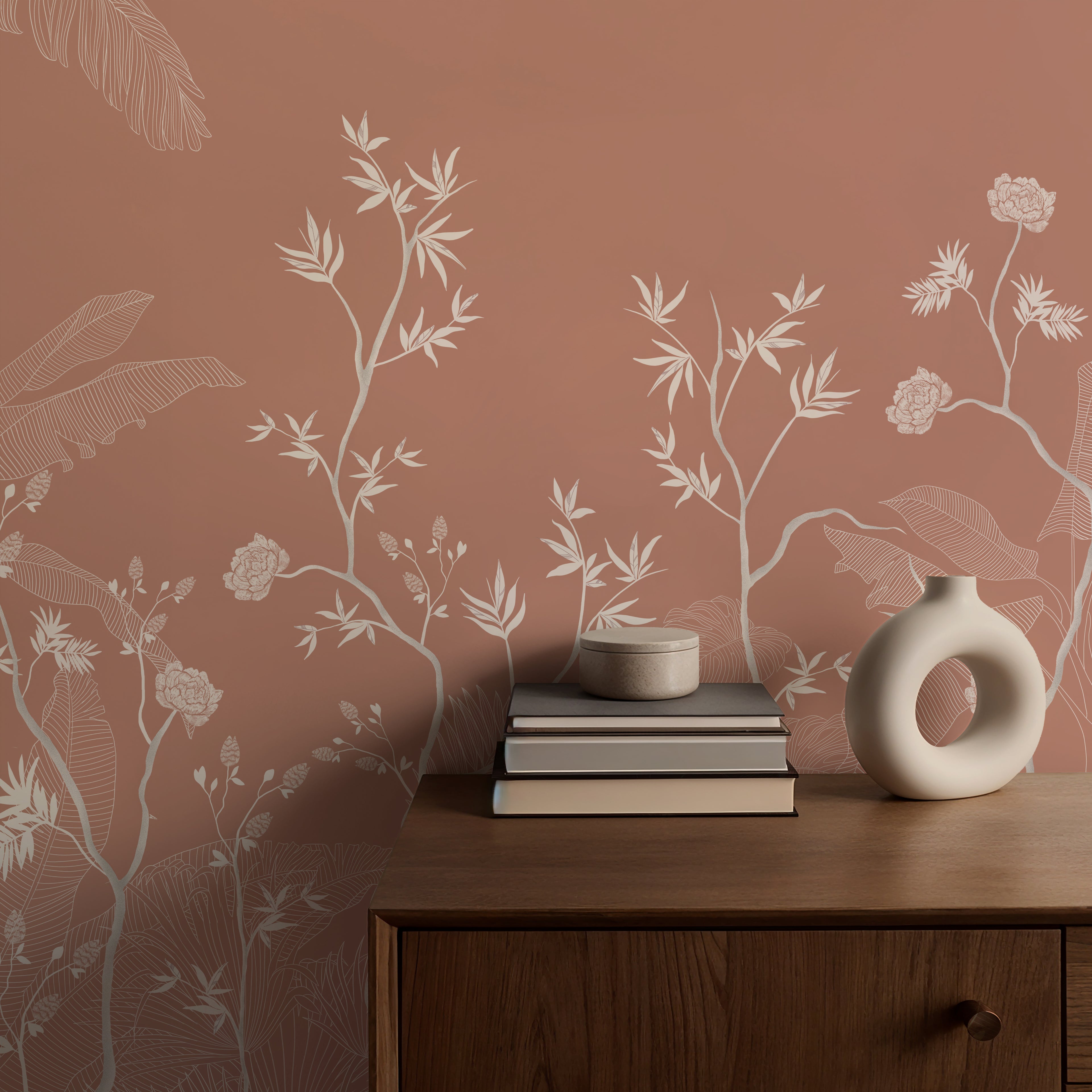 Rustic Beauty Floral Wallpaper