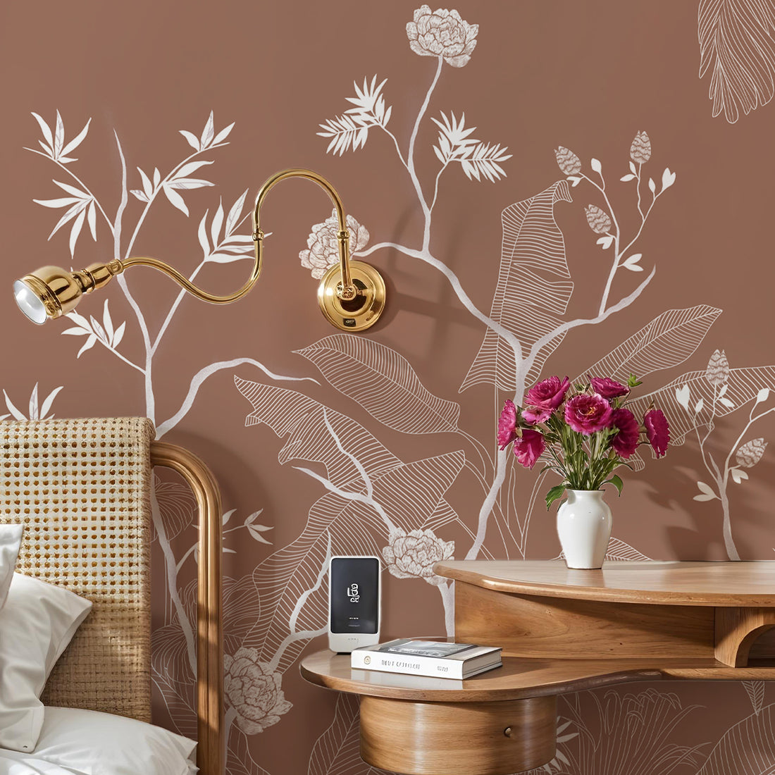 Rustic Beauty Floral Wallpaper