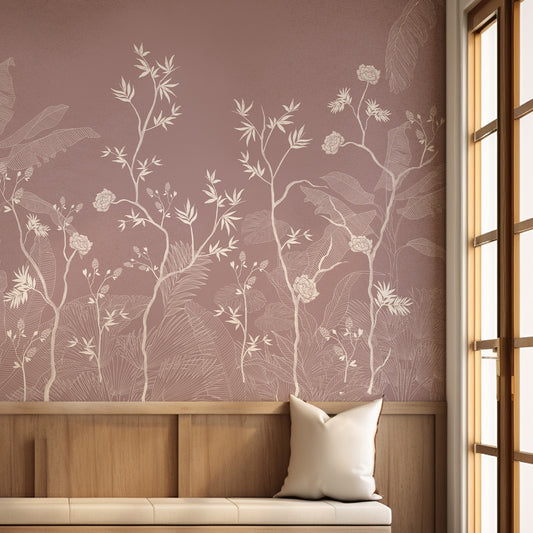 Rustic Beauty Floral Wallpaper
